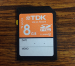 TDK/SDカード8GB
